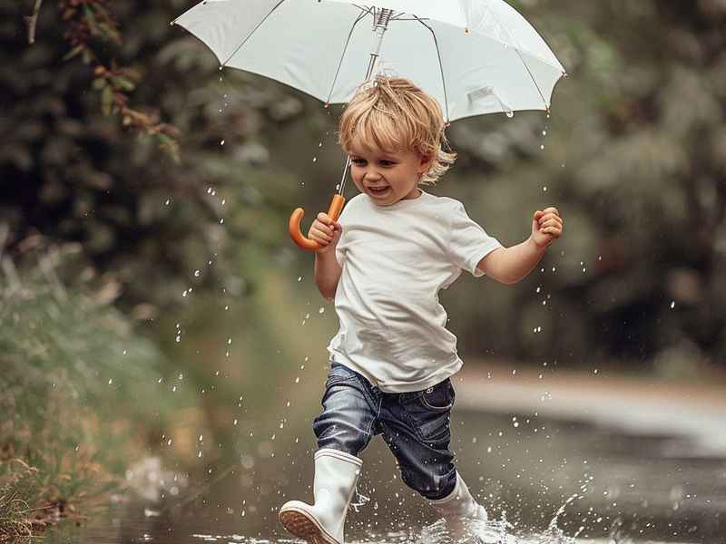 男孩打伞的图片 男孩打伞的图片大全