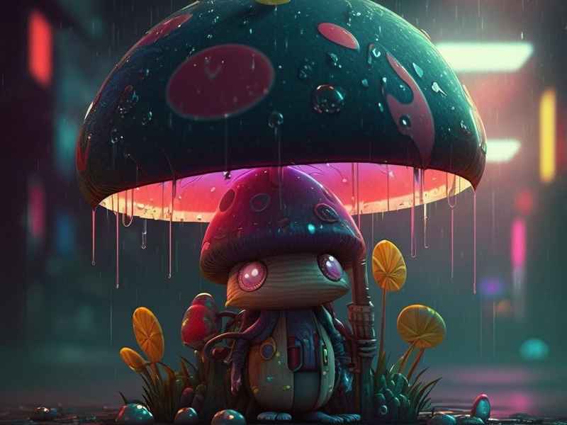 蘑菇雨伞故事、蘑菇雨伞故事图片