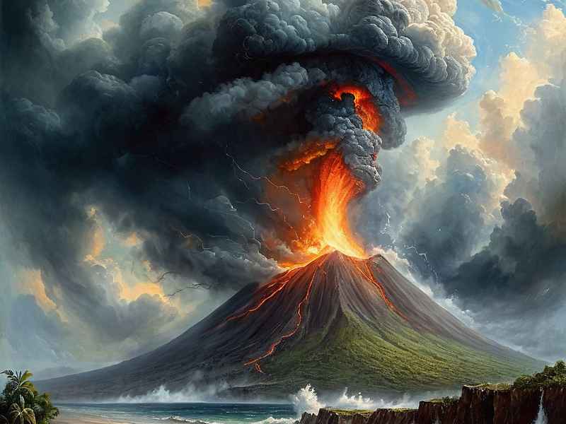 火山爆发儿童故事文字，火山爆发故事幼儿园