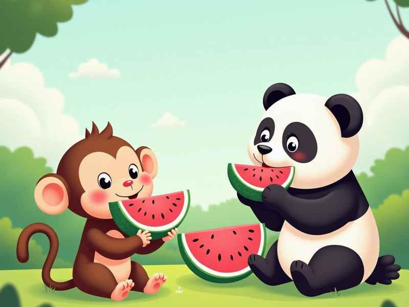 猴吃西瓜故事内容（猴吃西瓜故事内容怎么写）