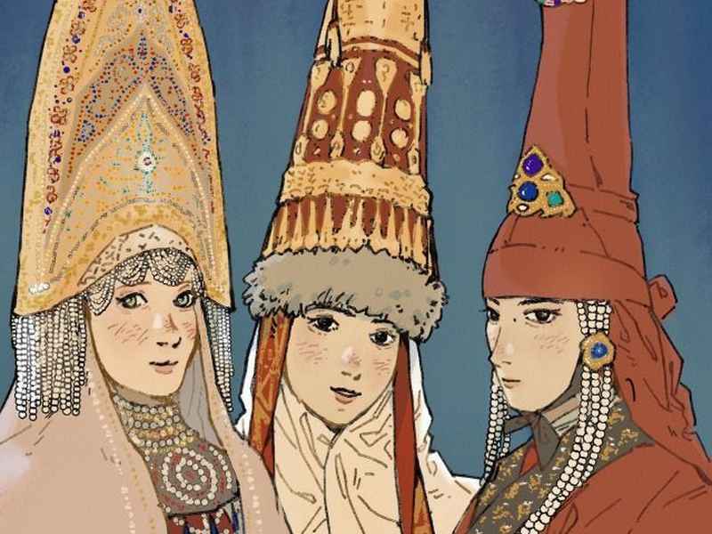 蒙古族儿童画图片、蒙古族儿童简笔画图片