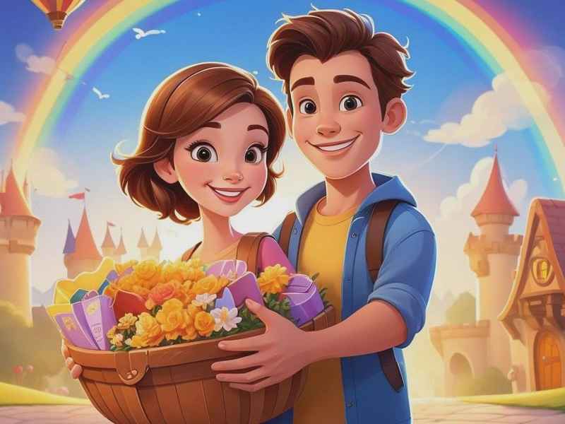 汉斯带着一栏什么送给公主？（汉斯带了一篮什么送给公主）