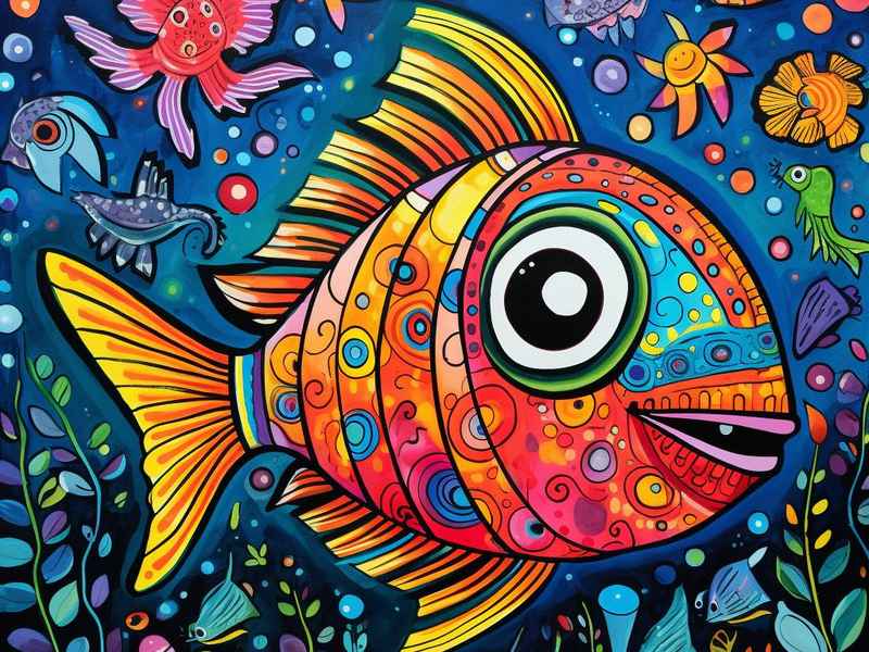 海底奇观儿童画 海底儿童画画大全简单漂亮