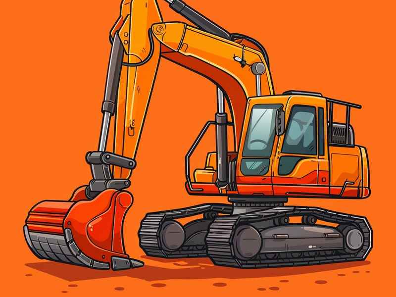 工程车儿童画 工程车儿童画大全集