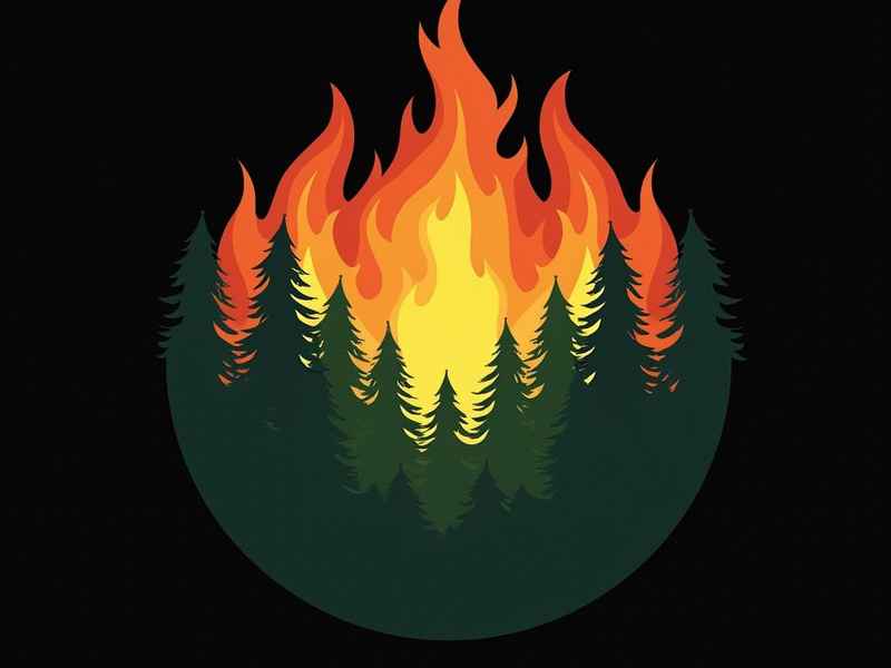 森林火灾的动画片的故事 森林火灾的动画照片