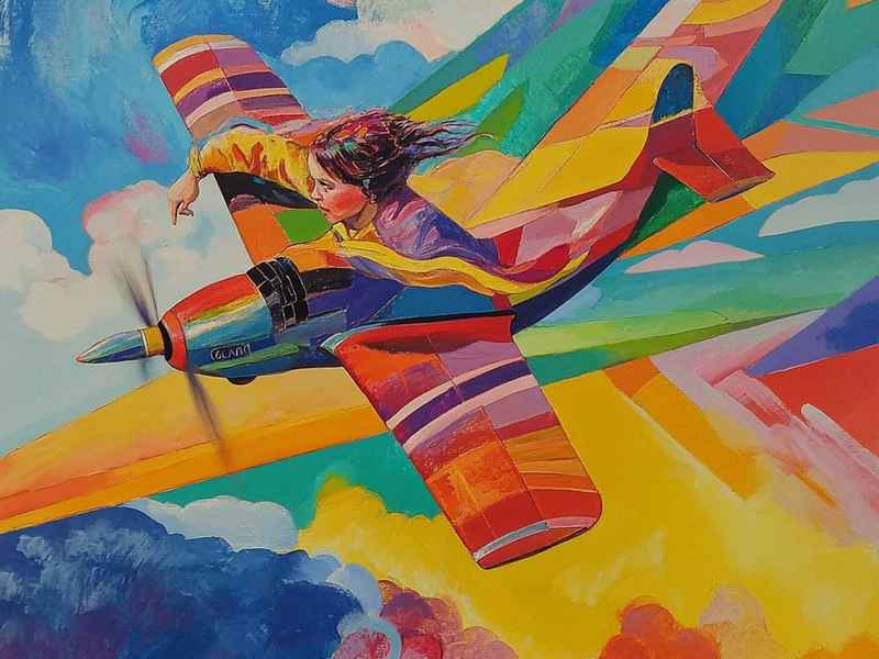 航空儿童绘画作品，航空儿童绘画作品名字