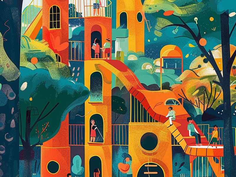 国外儿童插画杂志设计师，儿童插画素材 国外