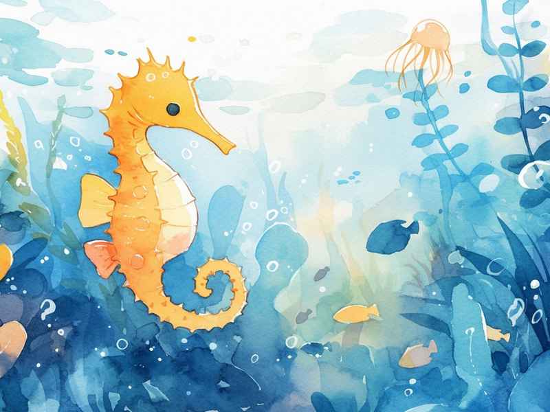 关于海马的绘本故事 关于海马的绘本故事图片