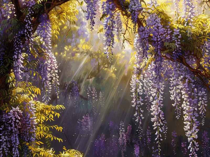 关于紫藤的传说故事 关于紫藤的传说故事50字