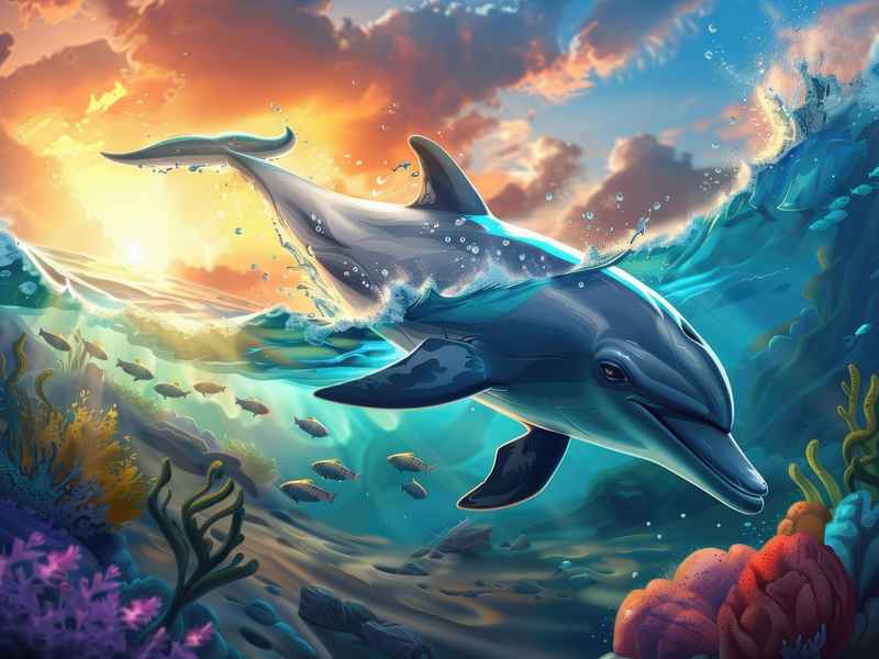 海豚的故事儿童简短50字、海豚的小故事50字