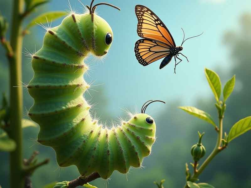 毛毛虫蜕变的简短小故事，毛毛虫蜕变的简短小故事视频