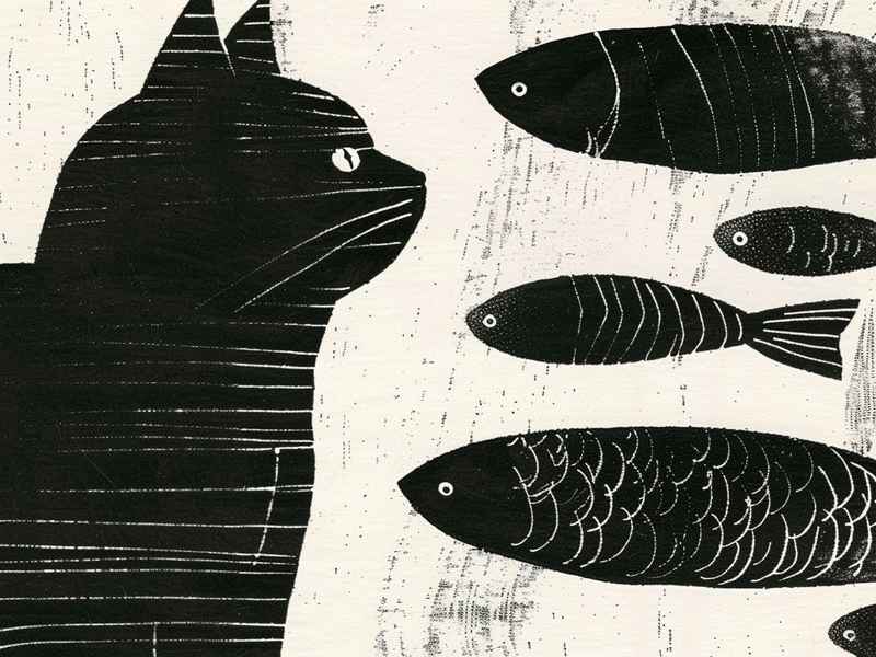 猫和鱼的故事绘本 猫和鱼的故事绘本英语简单