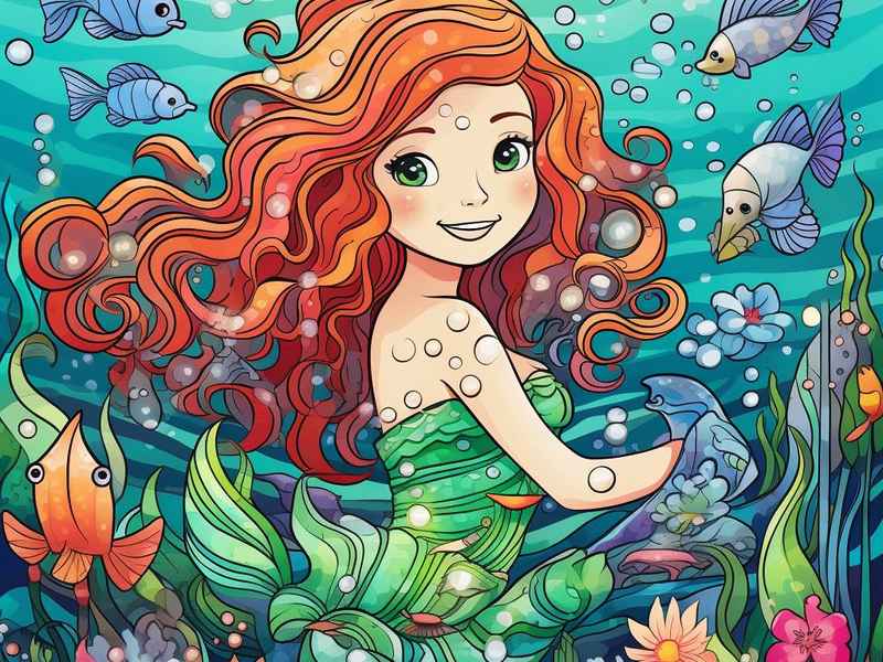 海的女儿英文版故事；海的女儿英文版故事简短