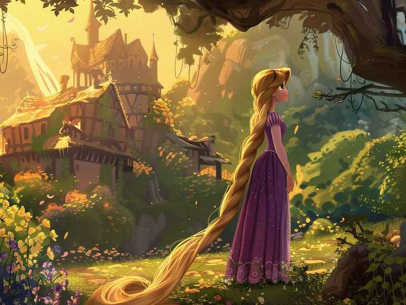 儿童长发公主故事完整版；少儿故事长发公主