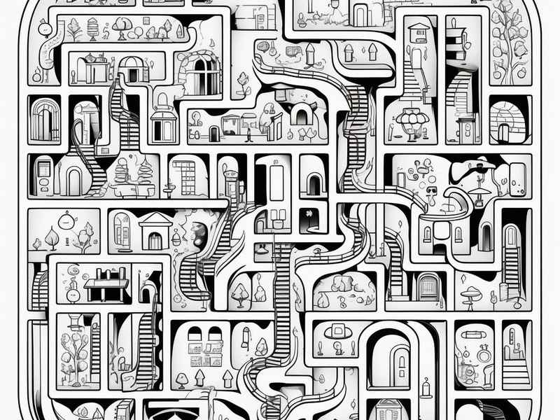 故事迷宫图片、故事迷宫图片简笔画