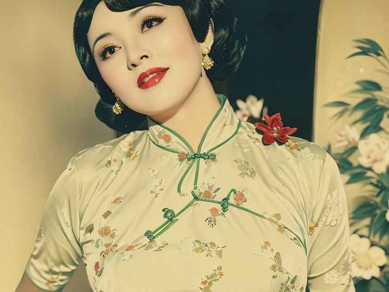 复古画报女郎中式（复古画报女郎中式画法）