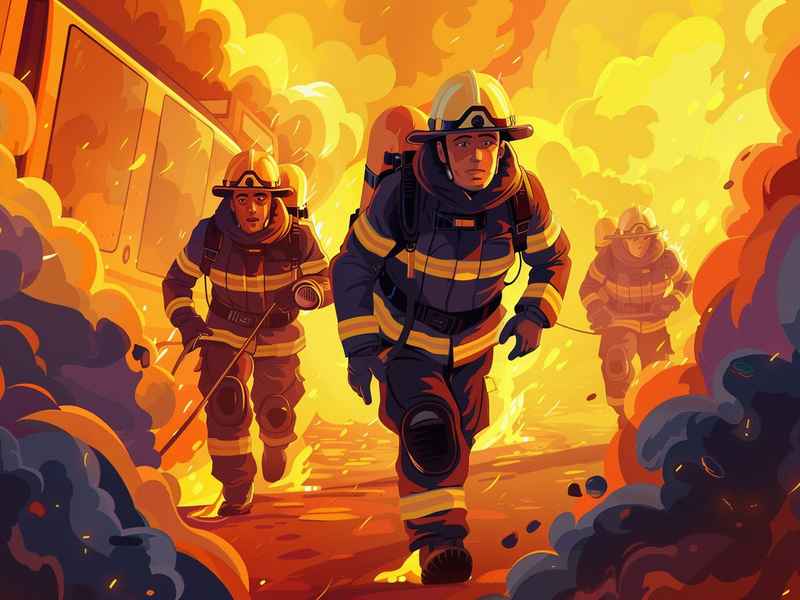 灭火英雄儿童故事，灭火英雄儿童画