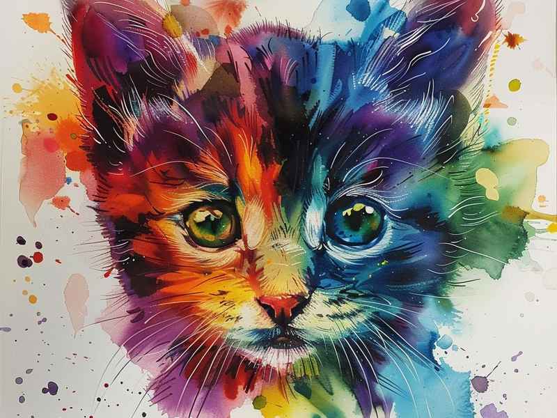 猫变故事，小猫变色记故事