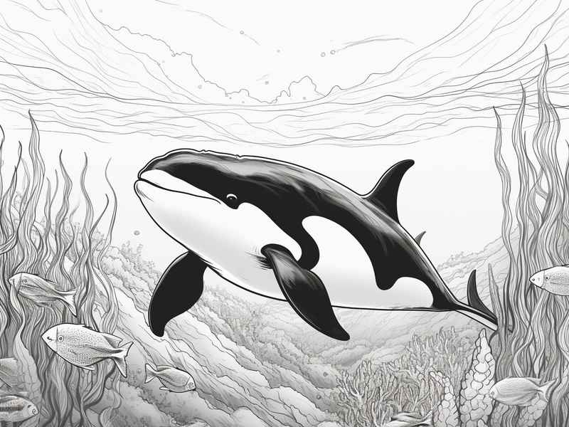 虎鲸儿童画 虎鲸儿童简笔画