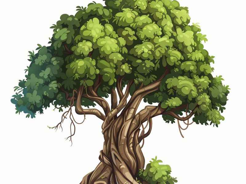 榕树的儿童图画，榕树的儿童图画说说