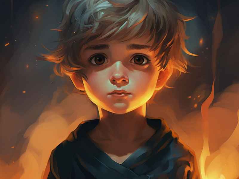 灭火儿童；儿童灭火器简图