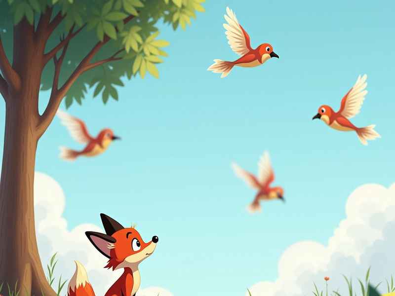 狐狸和小鸟的故事简短 狐狸和小鸟的故事简短一点
