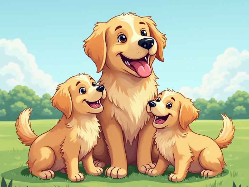 狗妈妈给小狗讲故事看图写话，狗妈妈给小狗讲故事看图写话怎么写