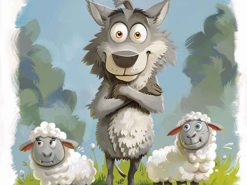 三只羊和大灰狼的故事 三只山羊和大灰狼的故事