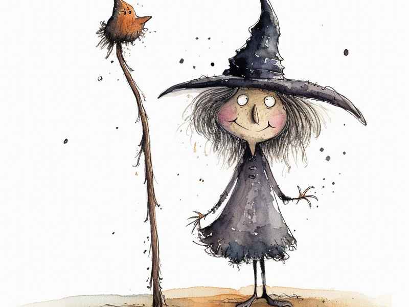 狐假虎威成语故事儿童版简笔画 - 成语故事虎假狐威的简笔画