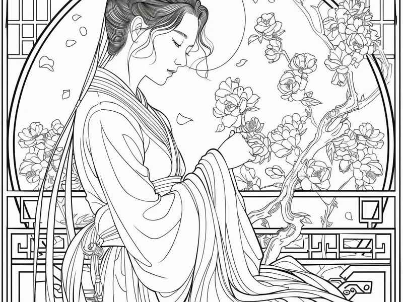 民间故事画简单又漂亮（民间故事画简单又漂亮嫦娥奔月）