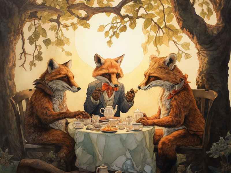 狐狸请客绘本 狐狸请客绘本图片
