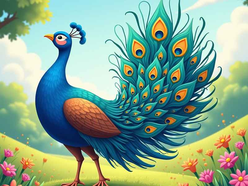 关于孔雀的幼儿小故事，关于孔雀的幼儿小故事简短
