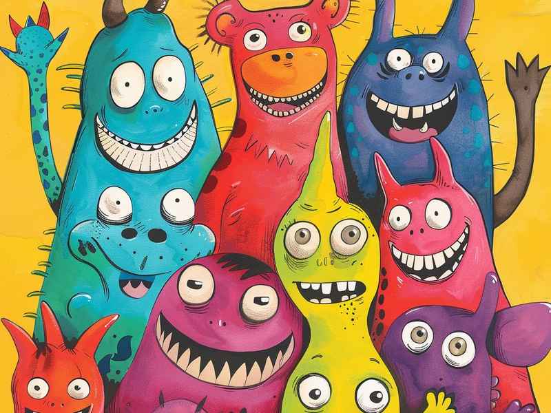 怪物的儿童故事，怪物的小故事