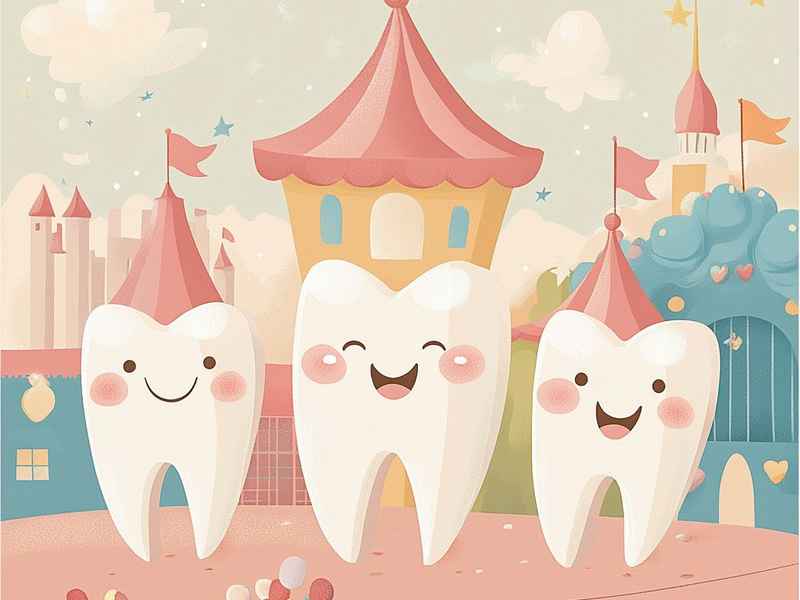 故事换牙的时候插图 幼儿故事换牙的时候