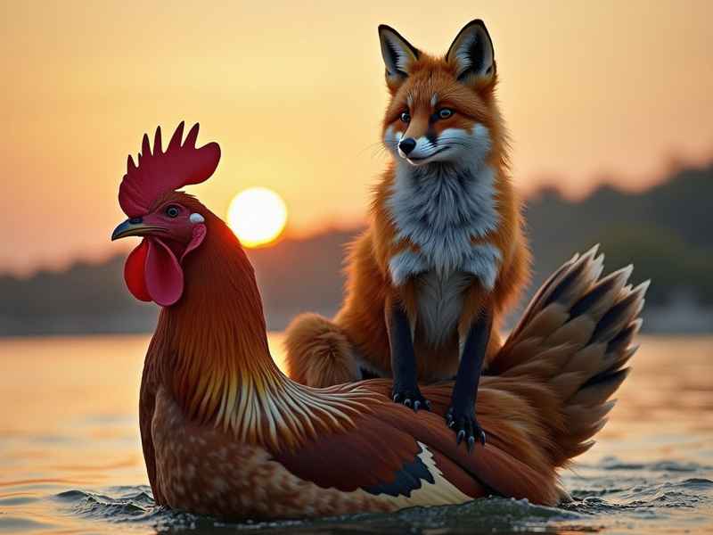 狐狸和大公鸡的故事、狐狸和大公鸡的故事作文