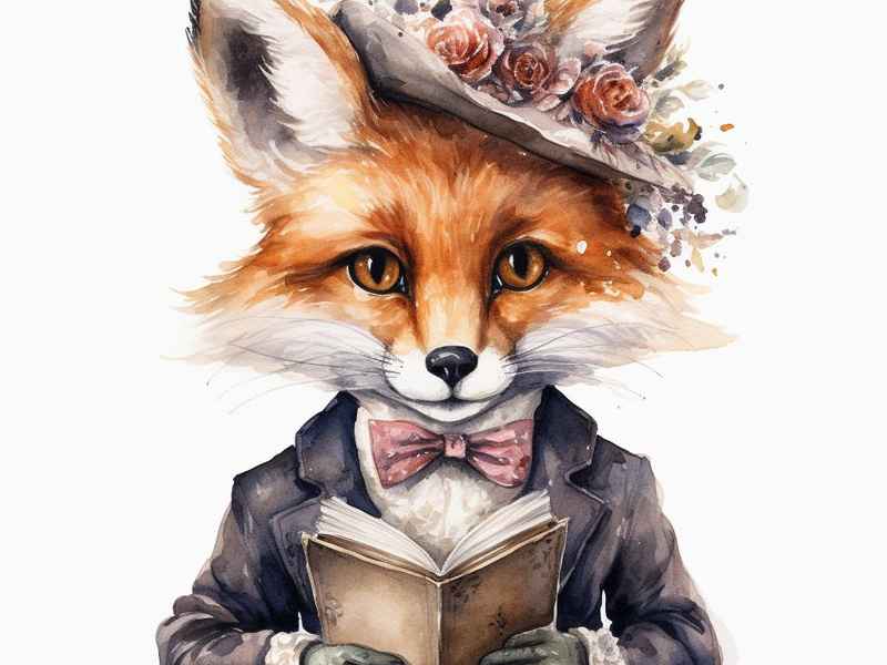 狐狸先生吃书的故事、狐狸先生爱吃书的故事