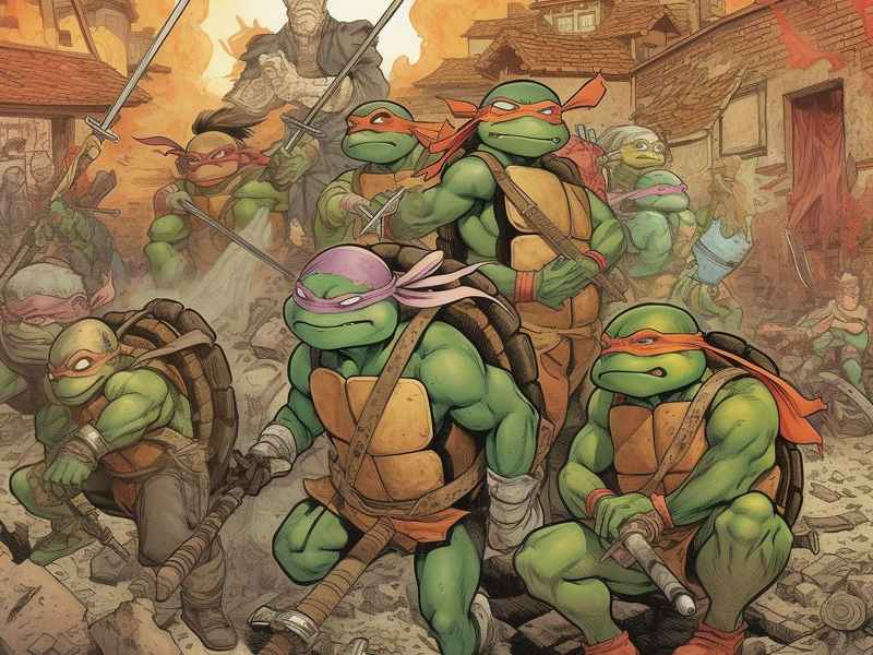 忍者神龟故事书，忍者神龟文字版故事书