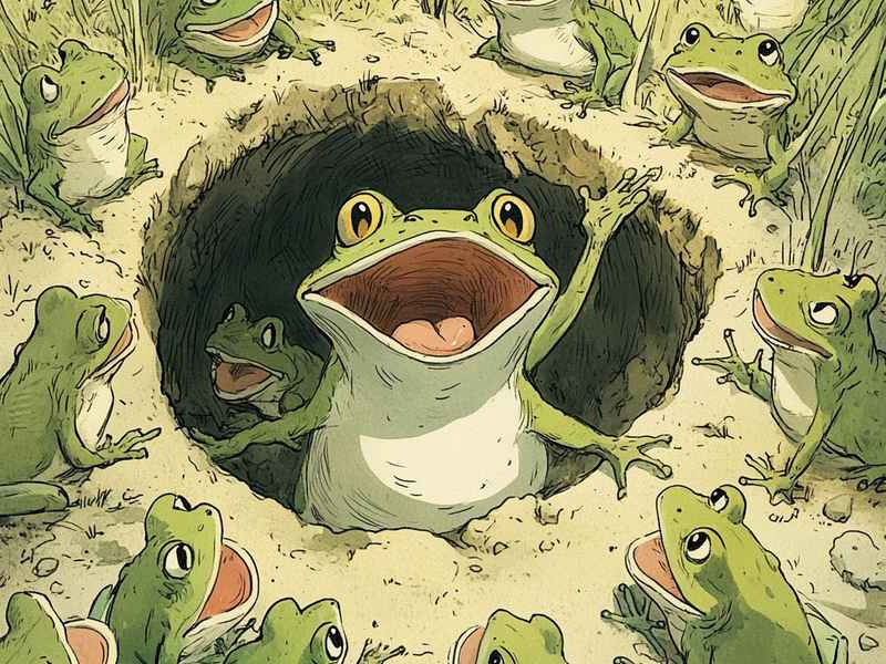 井底的青蛙故事，井底的蛙的故事