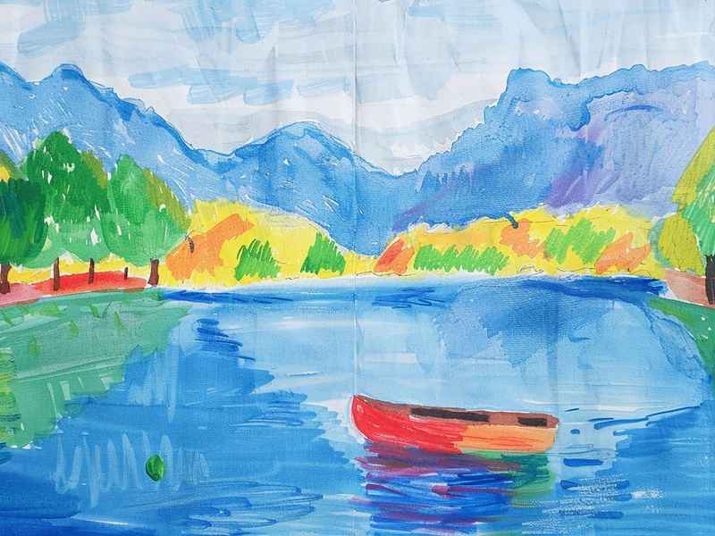 江西风景主题儿童画（江西风景主题儿童画作品）