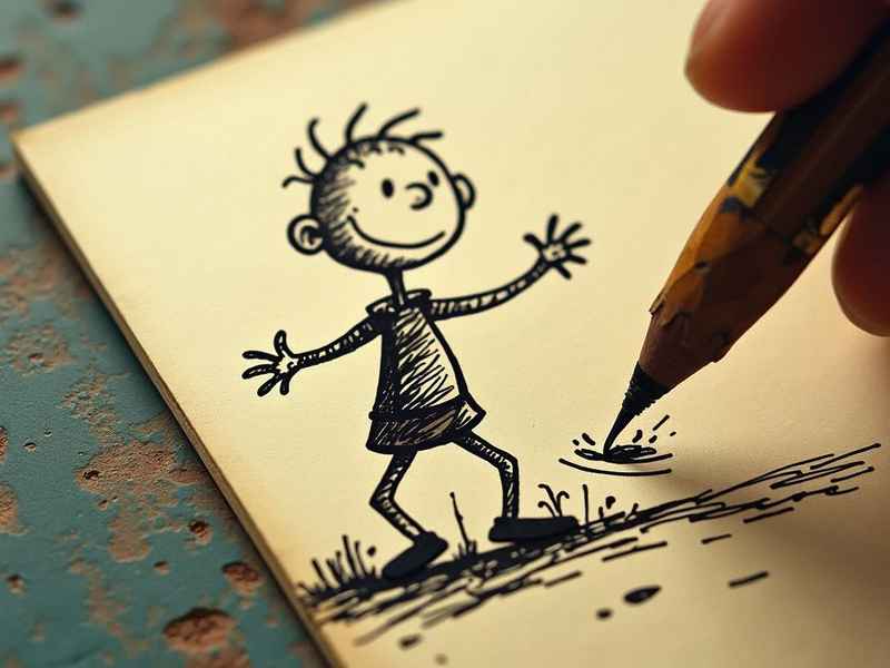 火柴人绘画故事简单6格，火柴人绘画故事简单6格图片