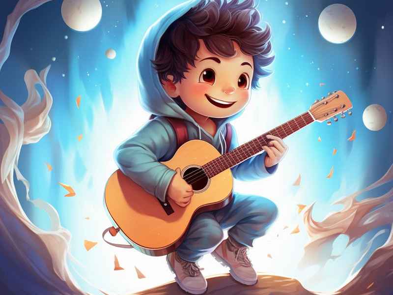 吉他儿童演奏、儿童 吉他演奏