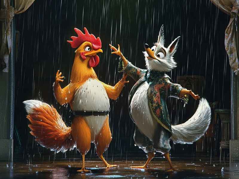 公鸡狗和狐狸的故事、公鸡狗和狐狸的故事内容