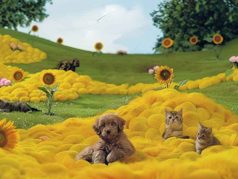 狗狗乐园背景视频、狗狗乐园背景视频素材