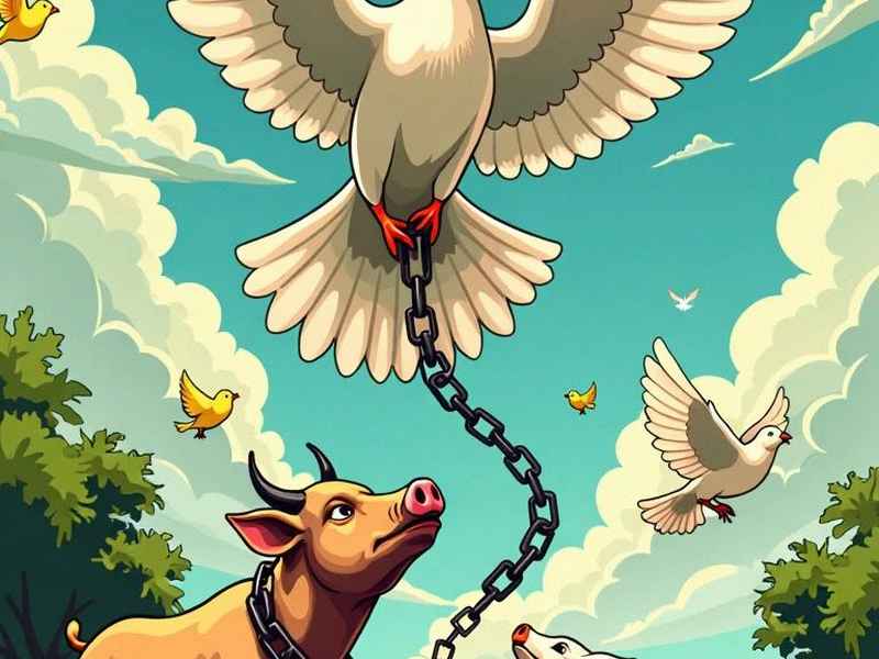 民间动物报恩故事（动物报恩成人民间故事画册）