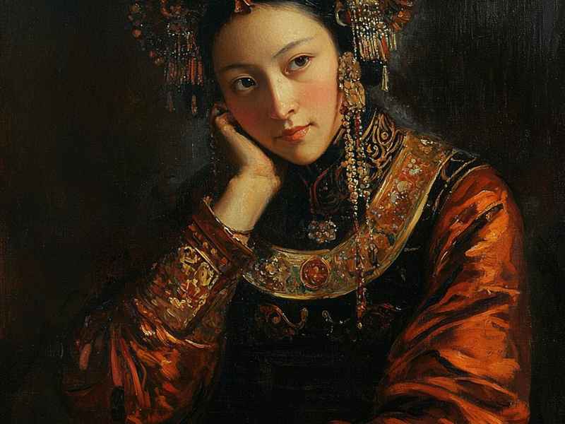 清清冰雪画；清清国画冰雪画图片