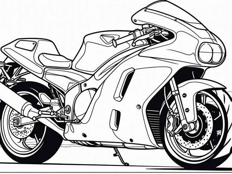 摩托车儿童画 摩托车儿童画画