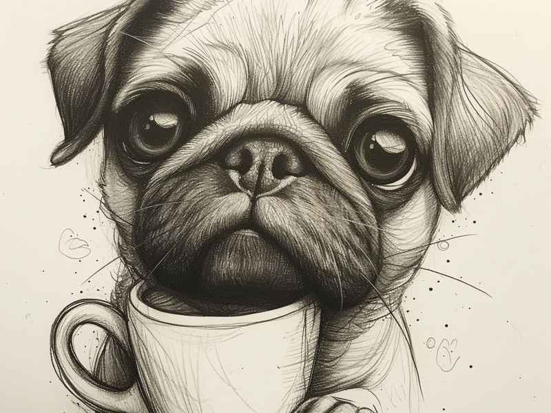 哈巴狗儿童简笔画 哈巴狗儿童简笔画图片