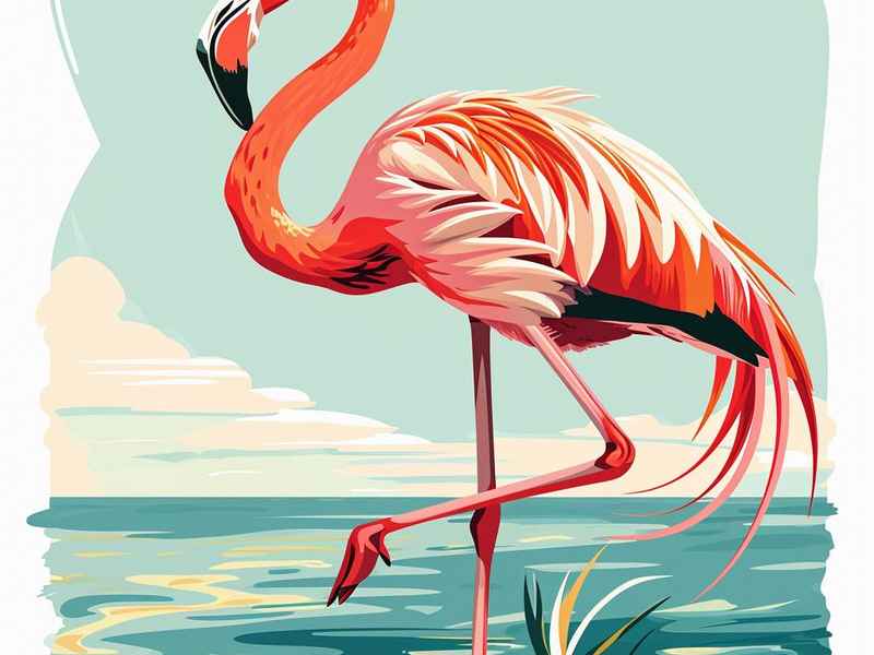 火烈鸟故事绘本（火烈鸟故事绘本图片）