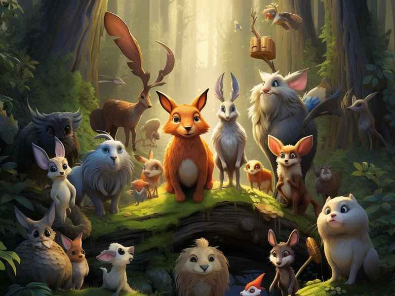 森林舞会童话故事 - 绘本故事森林舞会