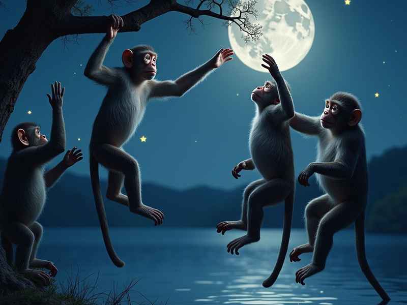 少儿故事猴子捞月亮（少儿故事猴子捞月亮视频播放）